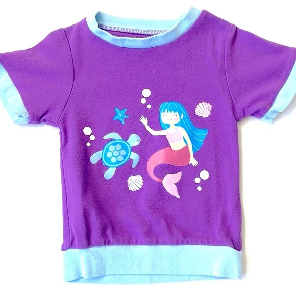 Indigo Kids Toddler Girl Mermaid Short Pajama Set, Size 4 - Picture 2 of 6